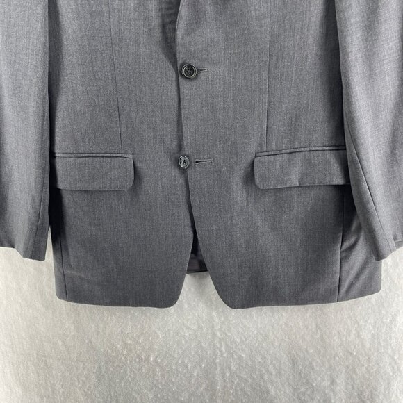 Joseph Abboud Blazer Jacket Mens 36S Gray Notched Lapel Fully Lined Suit Coat - Picture 7 of 10